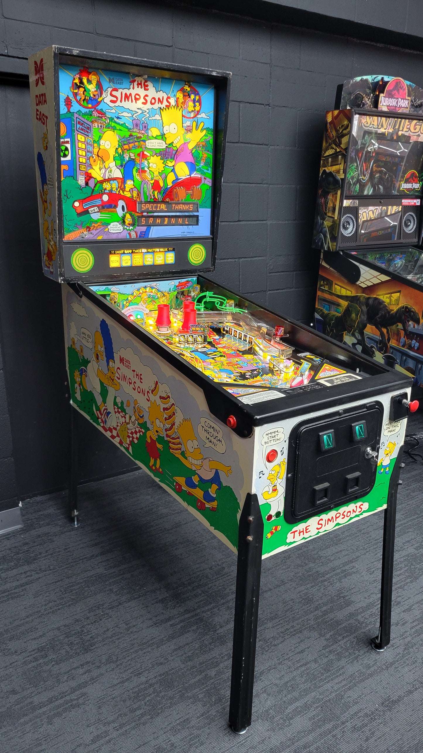 Data East The Simpsons Pinball