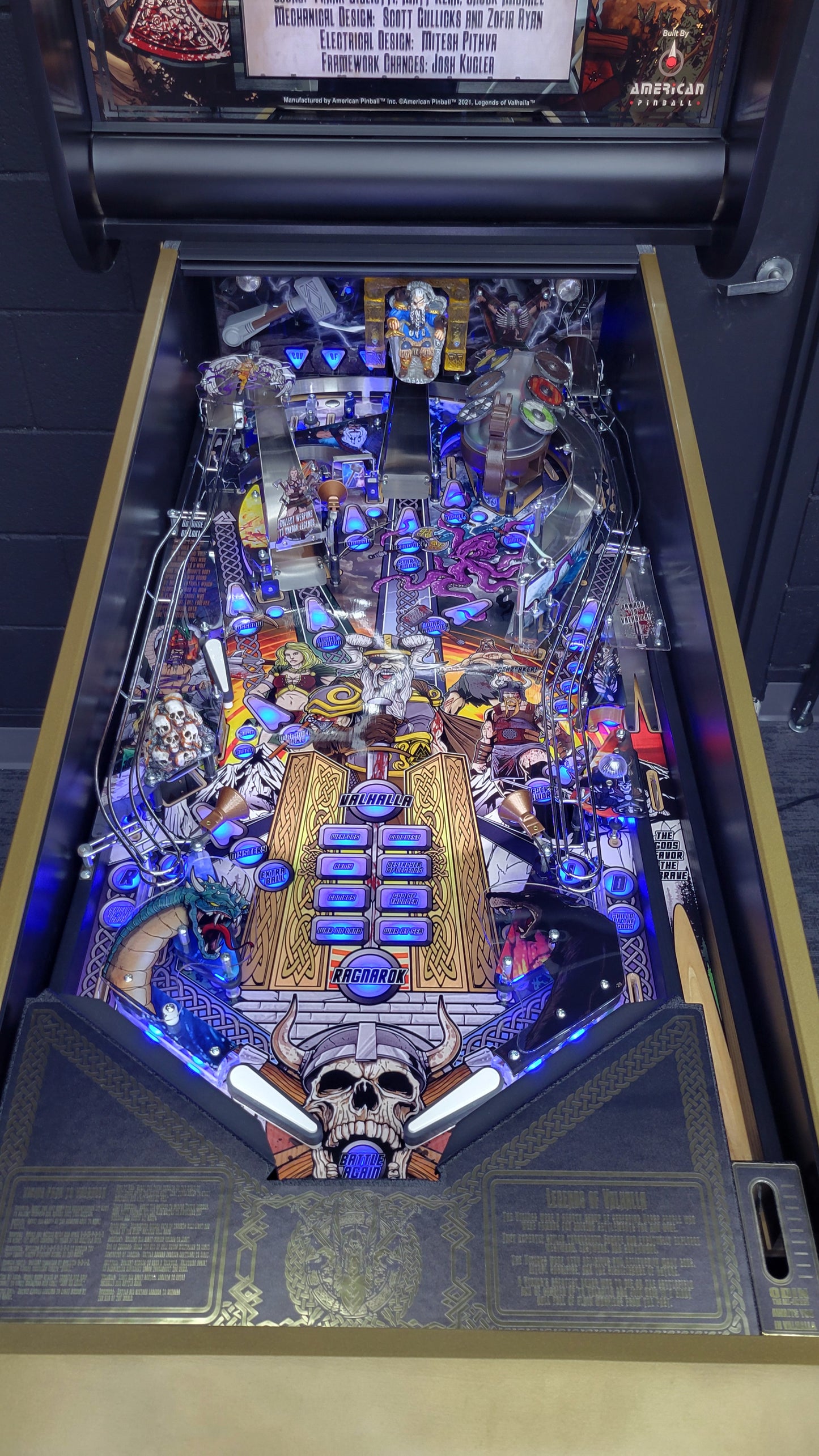 Legends of Valhalla Deluxe LE American Pinball