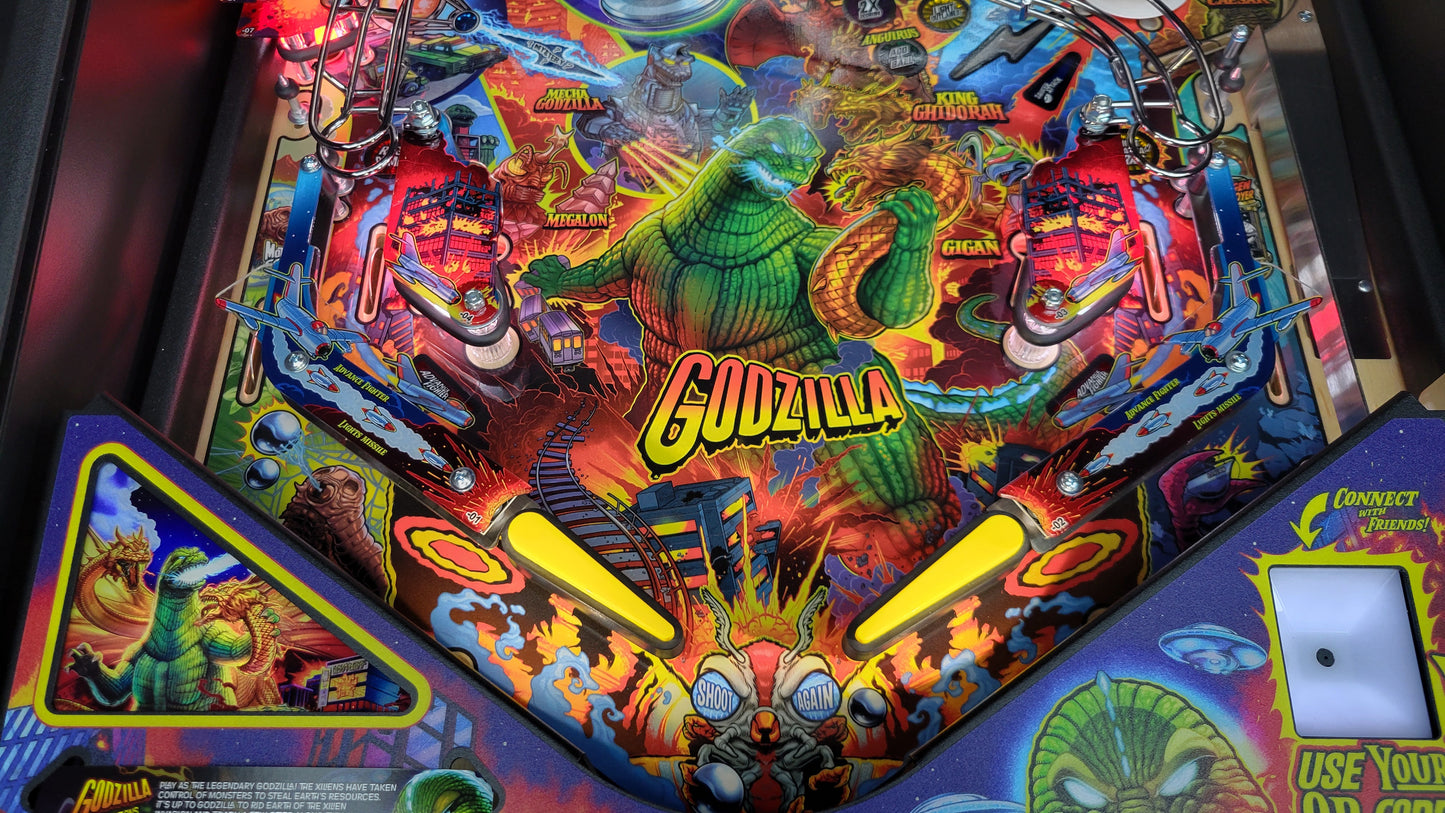 Stern Godzilla Premium Pinball HUO