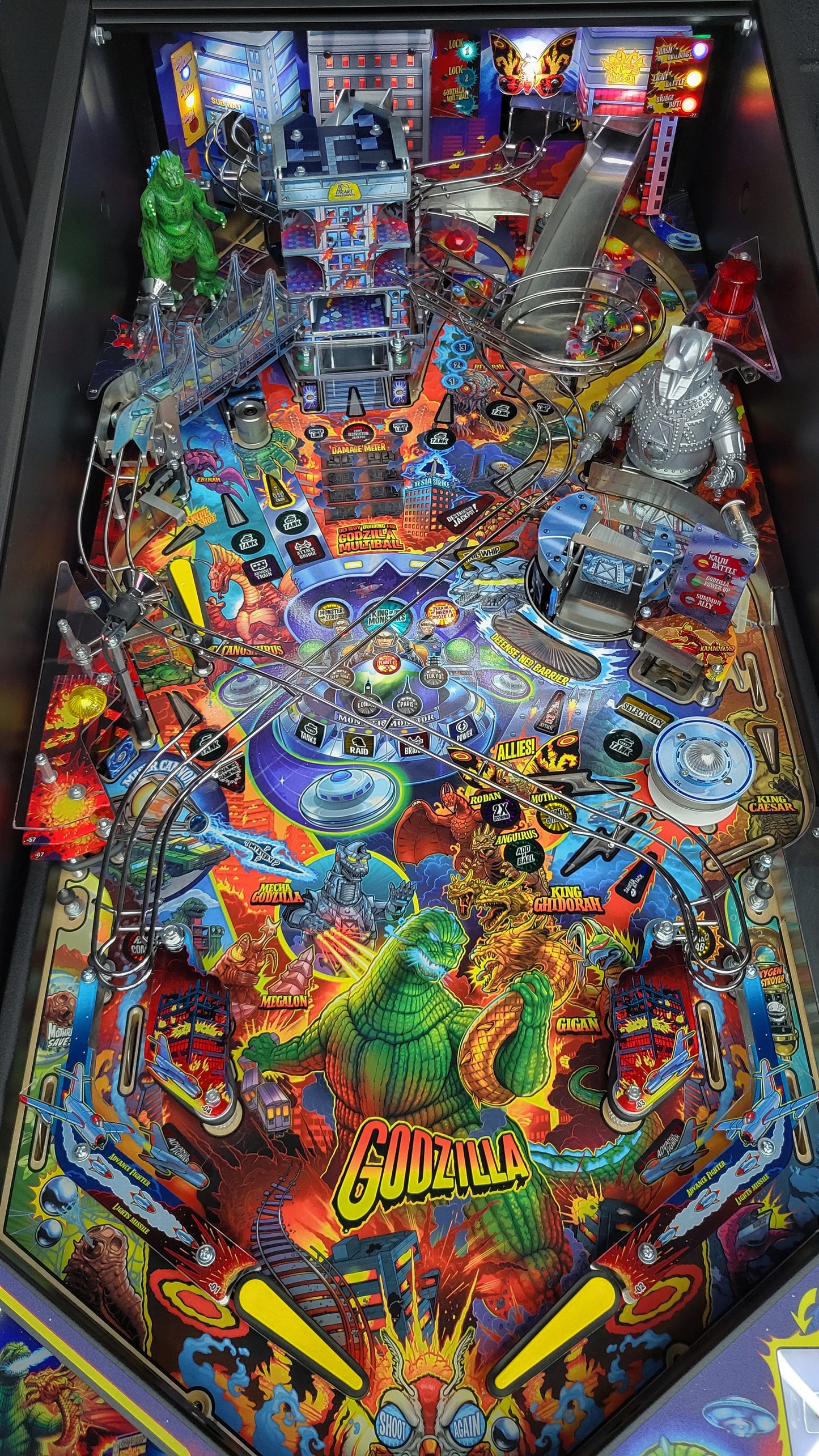 Stern Godzilla Premium Pinball HUO
