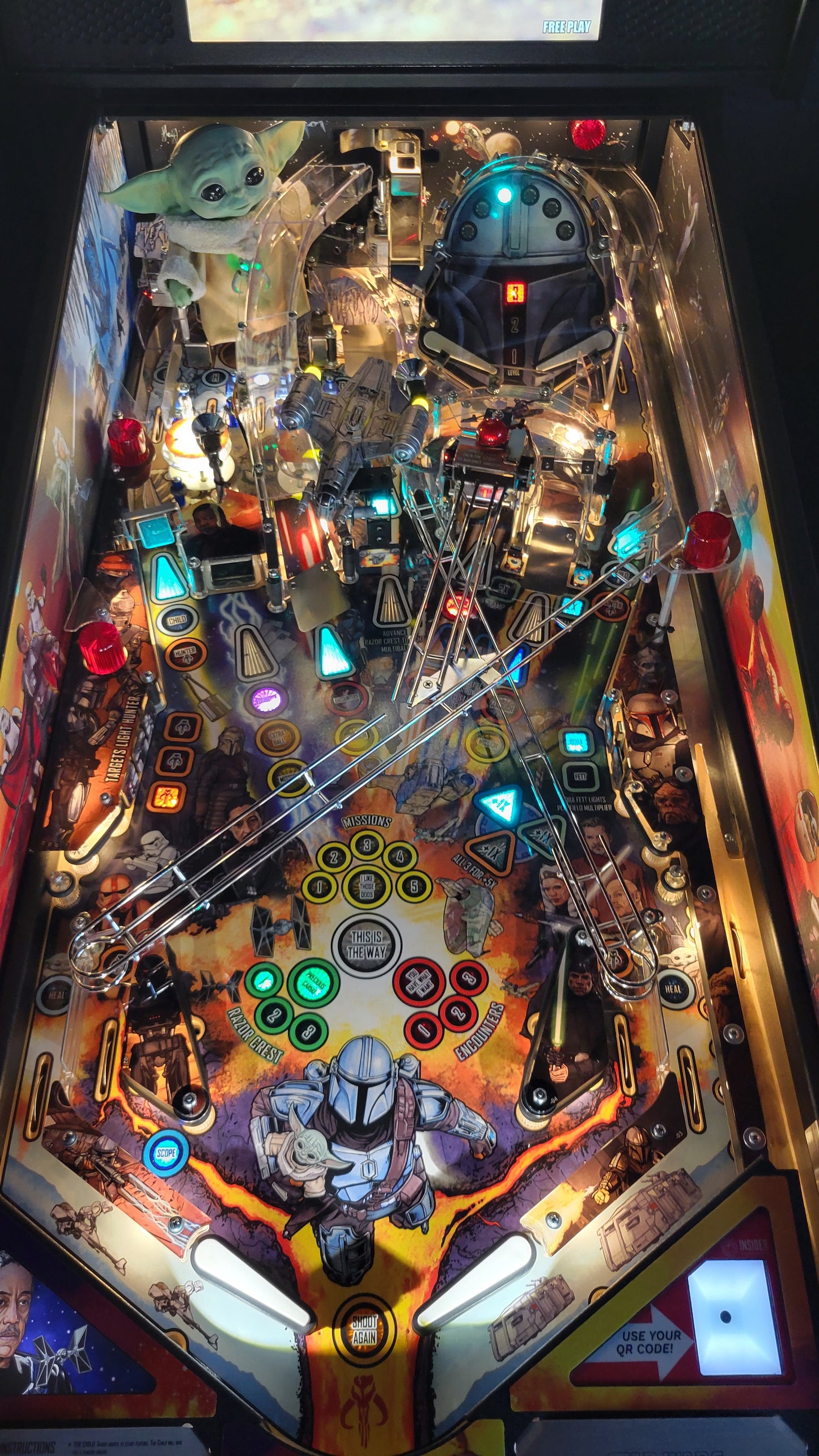 Stern Mandalorian Premium Pinball HUO