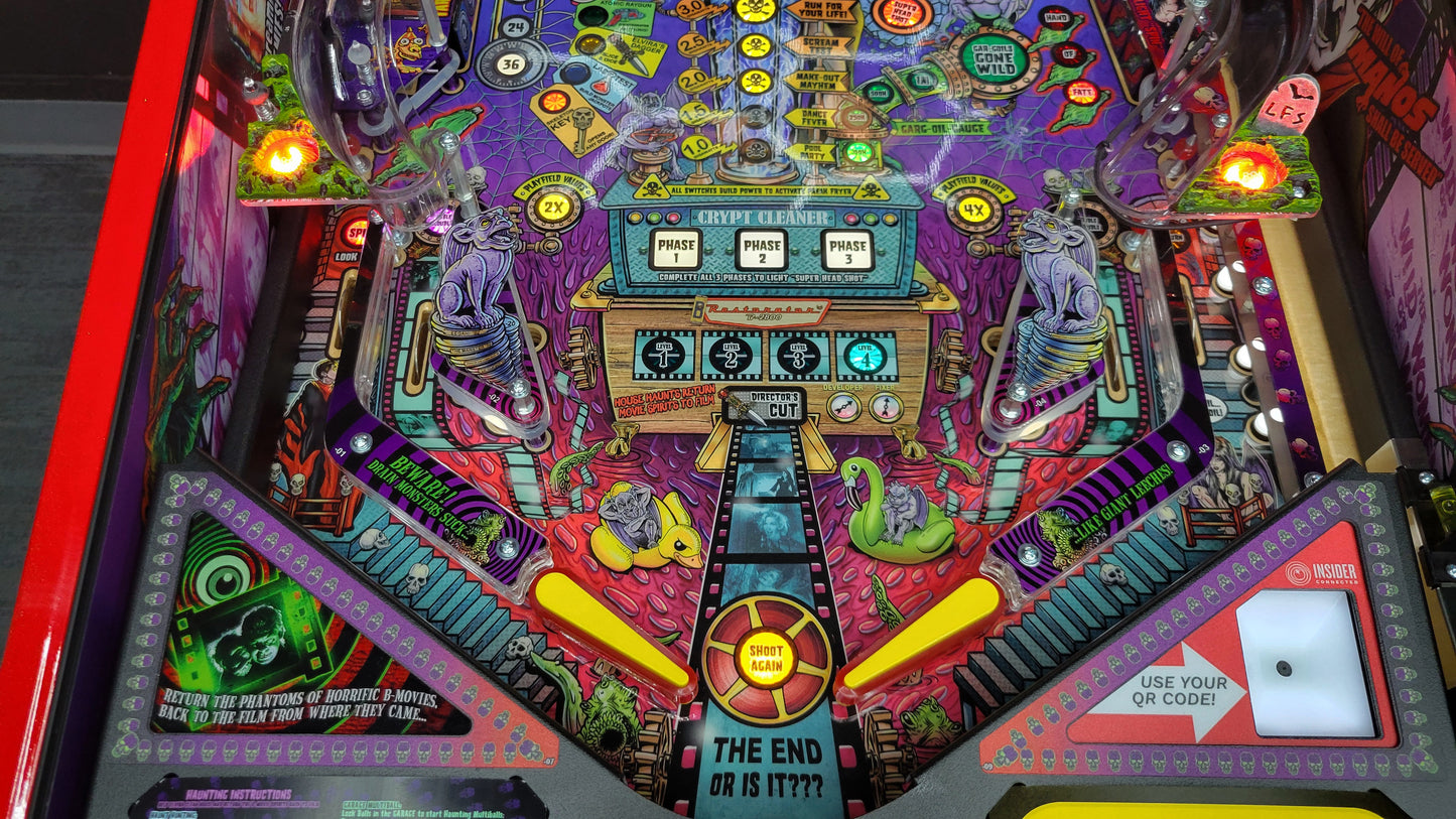 Elvira House of Horrors Premium Custom HUO Pinball Loaded!