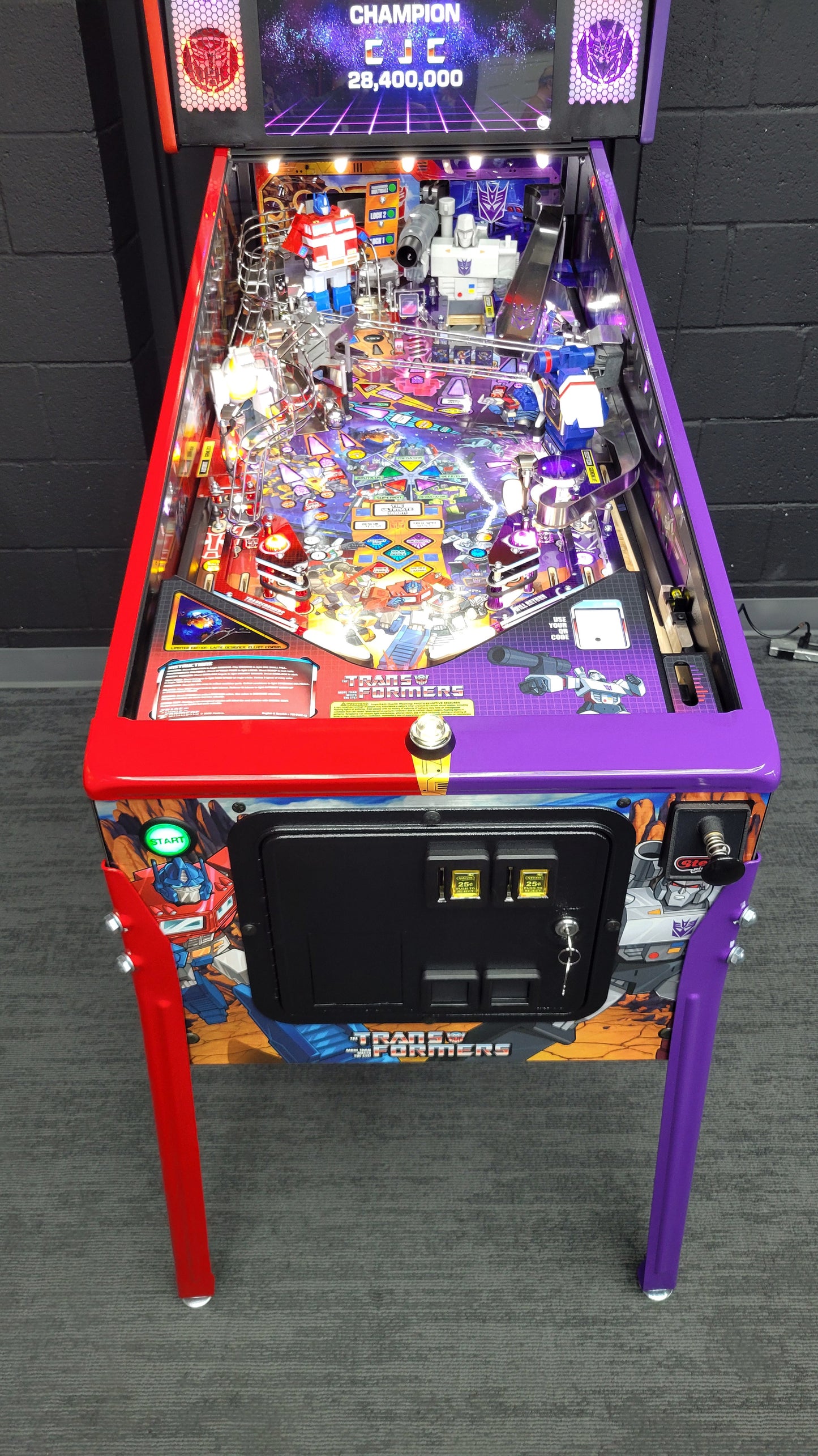 Stern Transformers More Than Meets The Eye LE Pinball Showroom Model