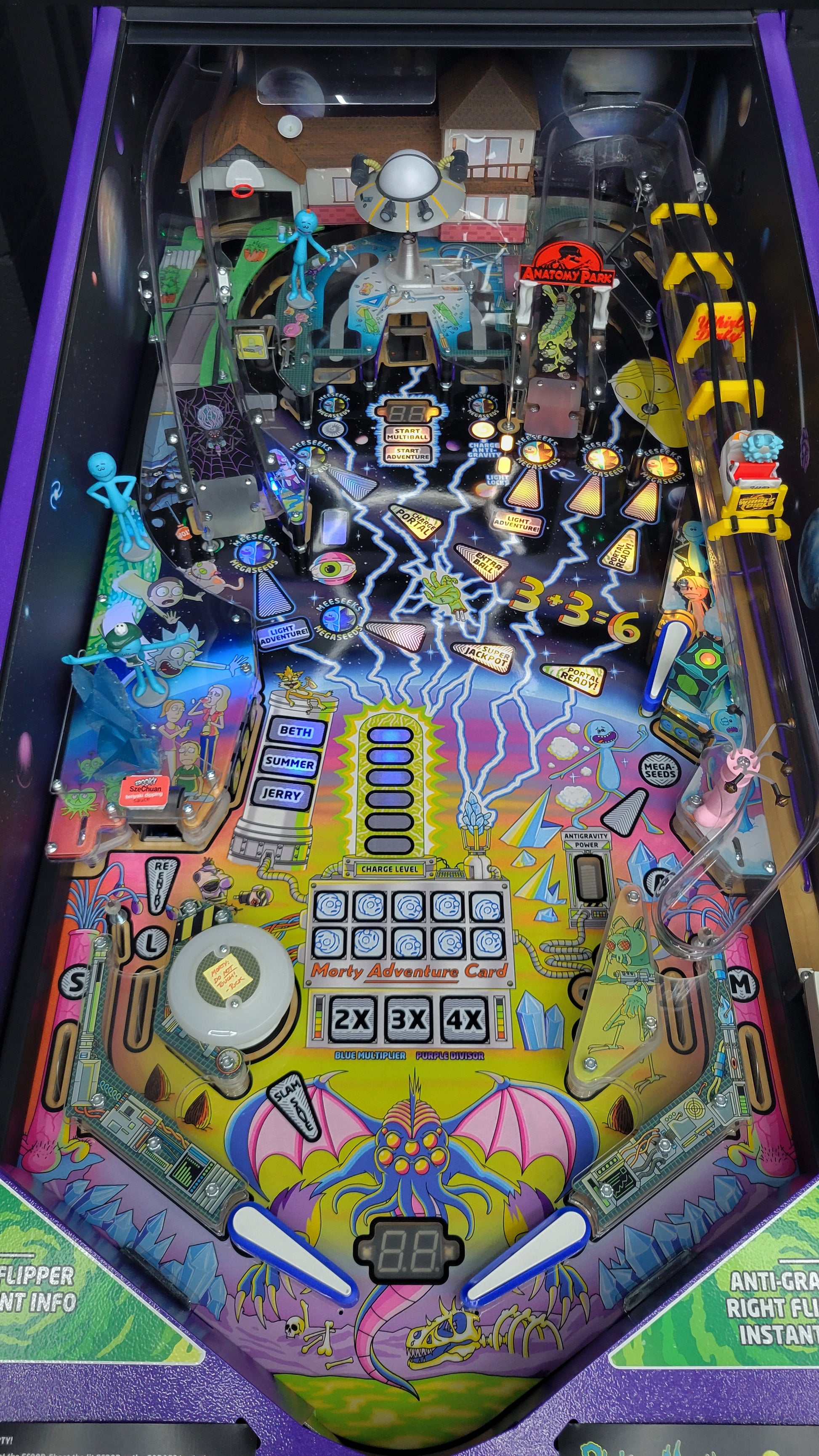 Spooky Rick And Morty Blood Sucker Edition Pinball