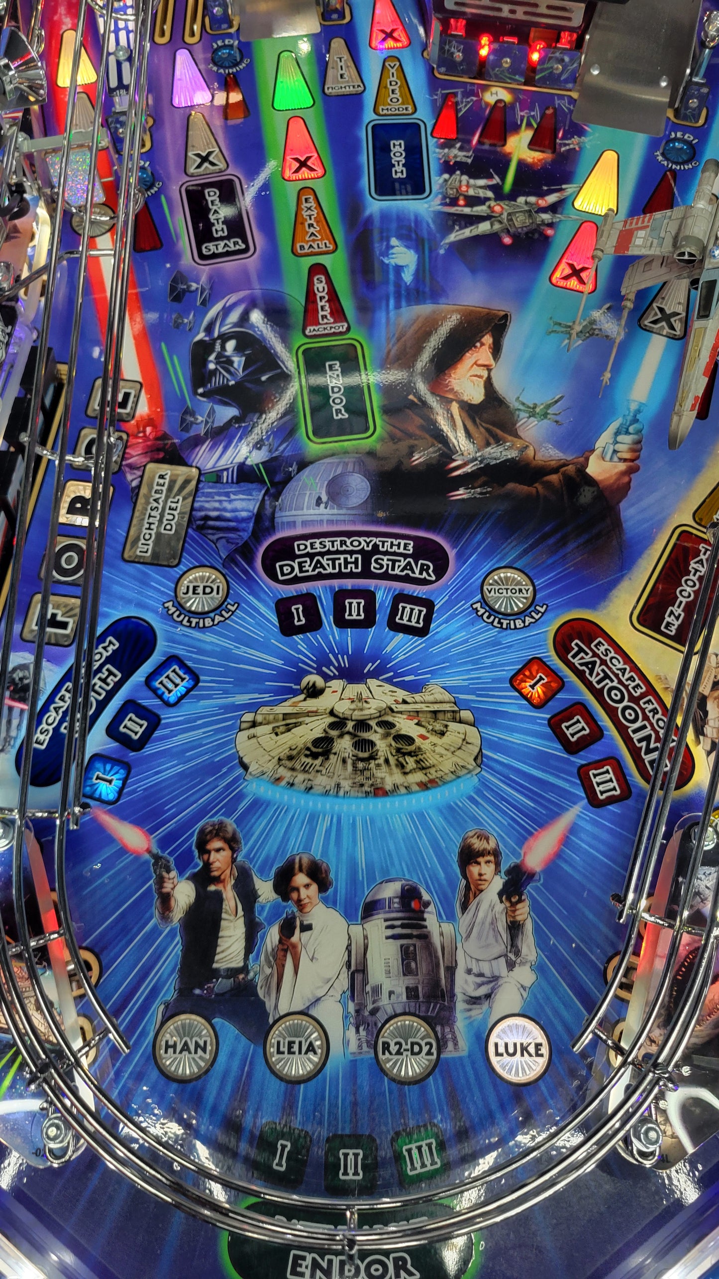 Star Wars LE Pinball with Official R2D2 Stern Topper