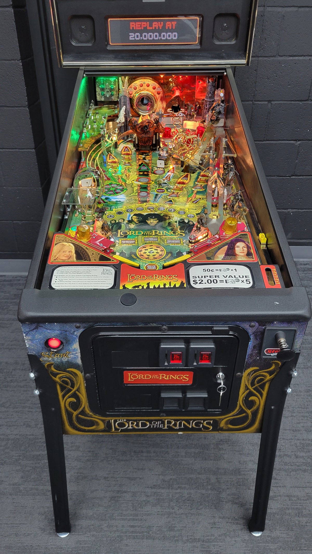 Stern Lord Of The Rings Pinball HUO
