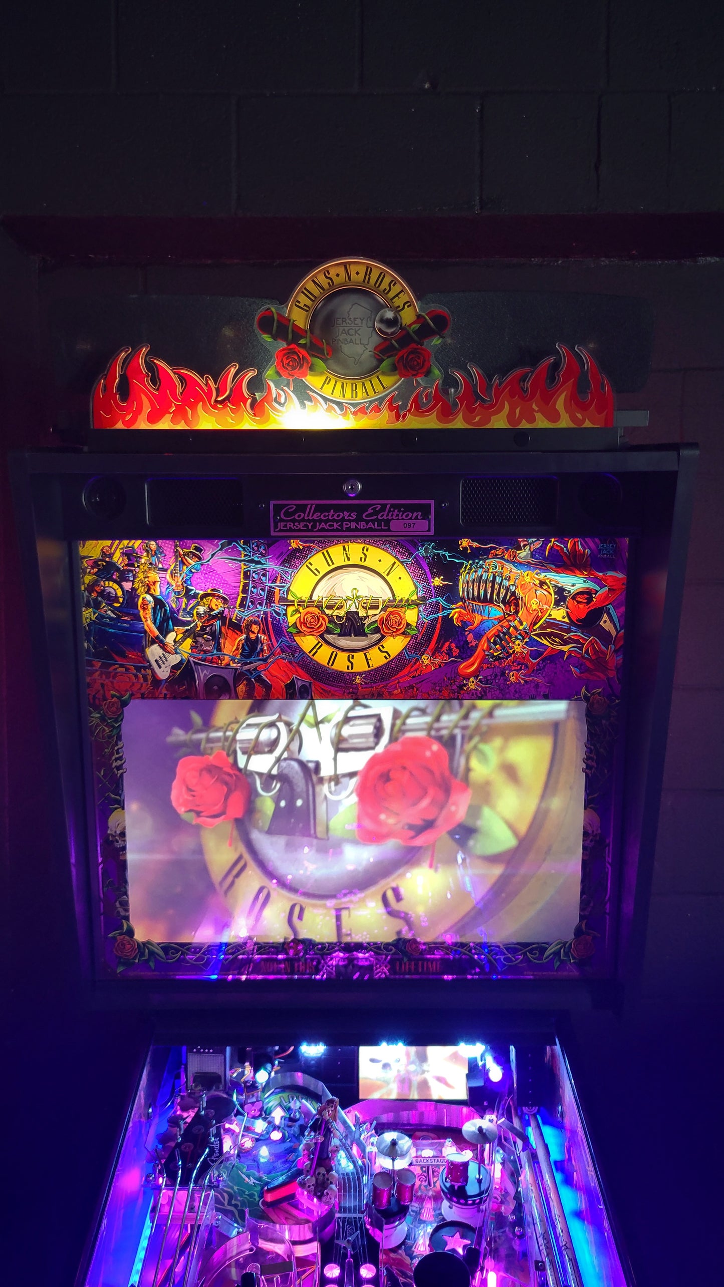 JJP Guns N' Roses CE Collectors Edition Pinball HUO