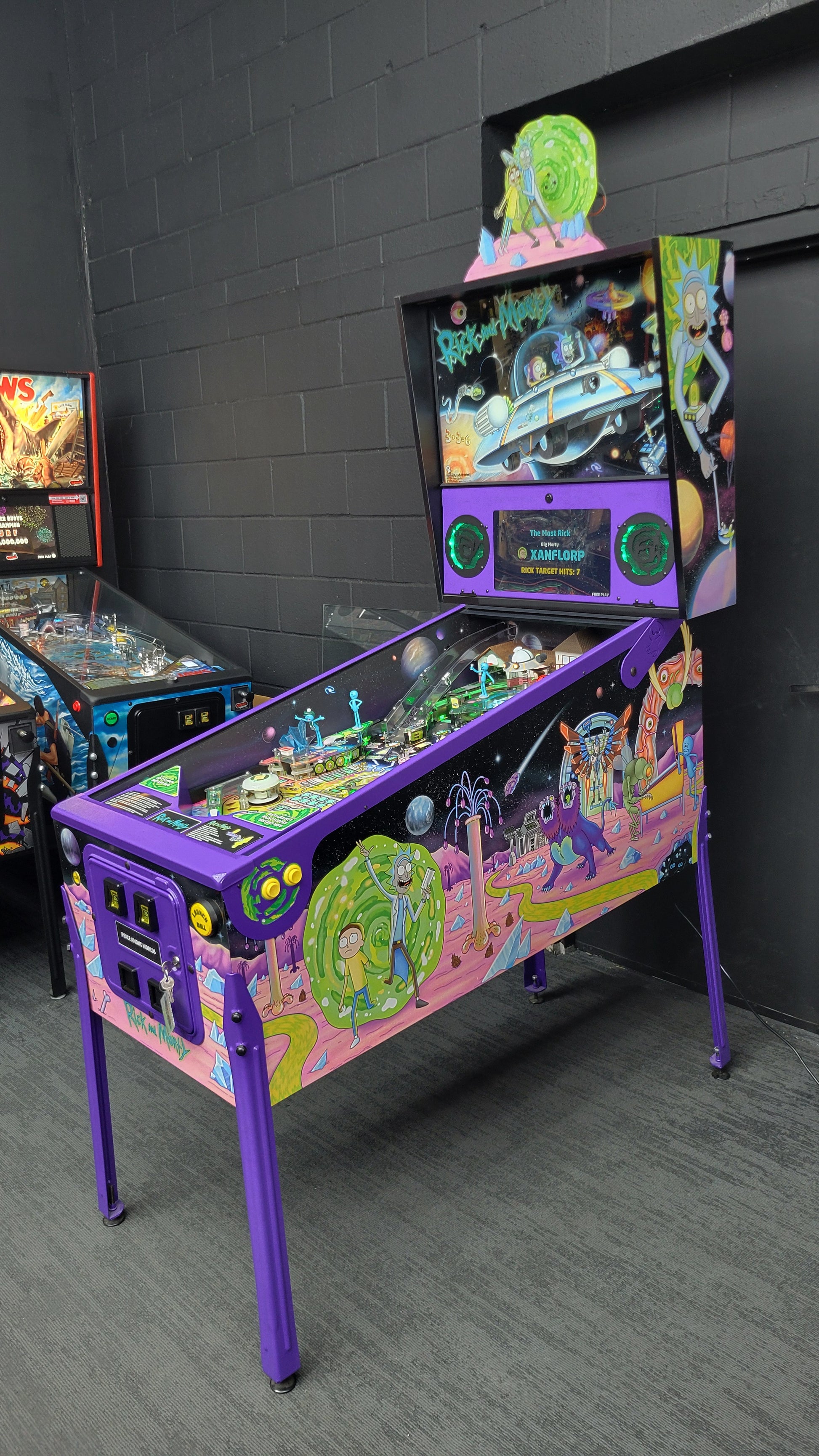 Spooky Rick And Morty Blood Sucker Edition Pinball
