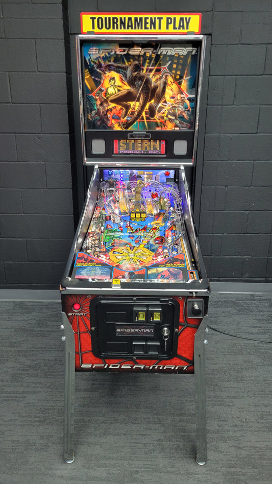Stern Black Spider Man Edition Pinball HUO