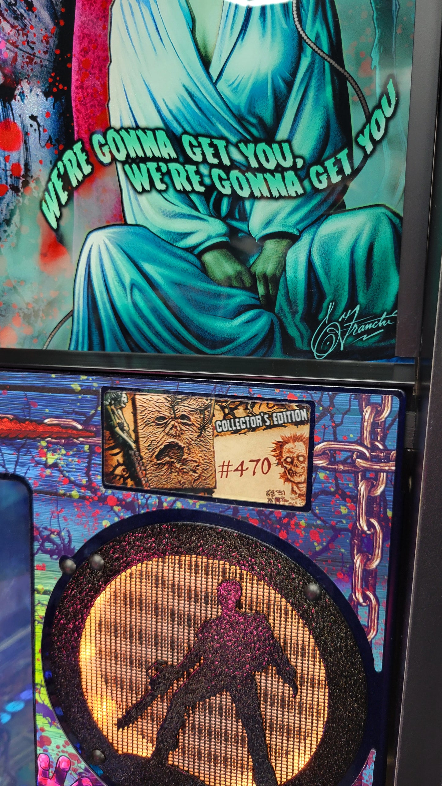 Spooky Evil Dead Pinball with Topper and Butter Cabinet