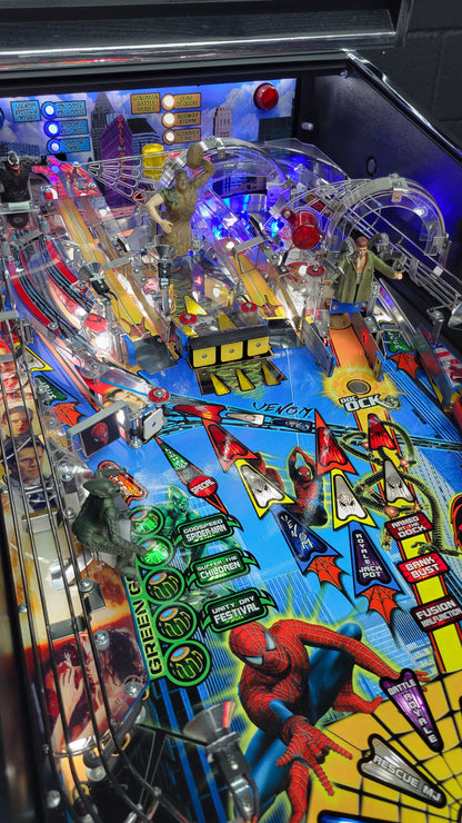 Stern Black Spider Man Edition Pinball HUO