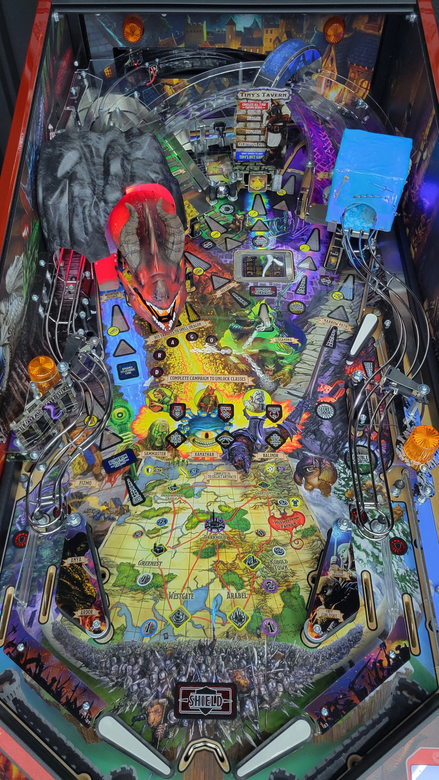 Stern Dungeon & Dragons The Tyrants Eve LE Pinball HUO