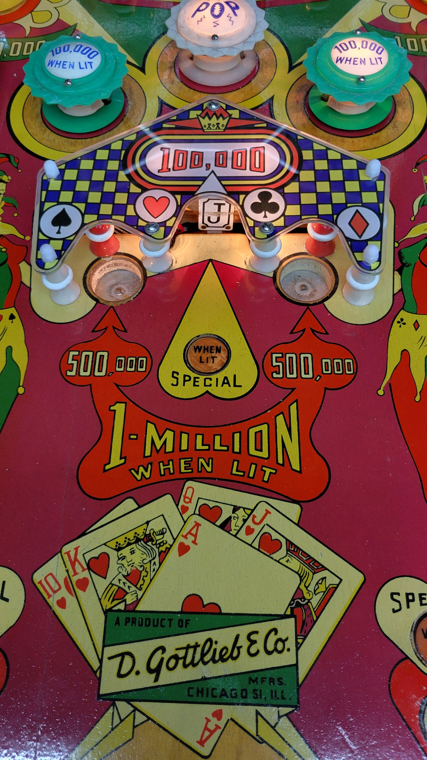 Gottlieb 1957 Royal Flush Vintage Pinball
