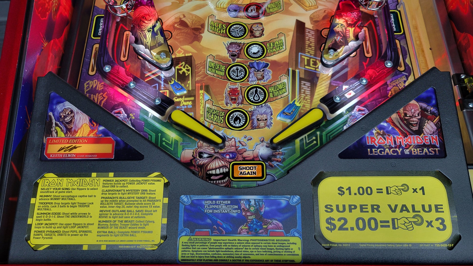 Stern Iron Maiden LE Pinball
