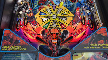 Stern Black Spider Man Edition Pinball HUO