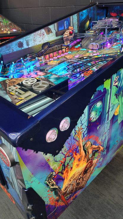 Spooky Evil Dead Pinball with Topper and Butter Cabinet