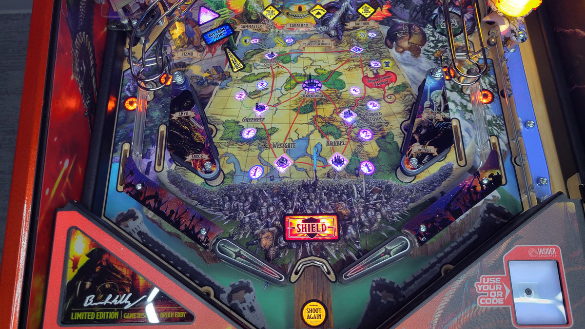 Stern Dungeon & Dragons The Tyrants Eve LE Pinball HUO