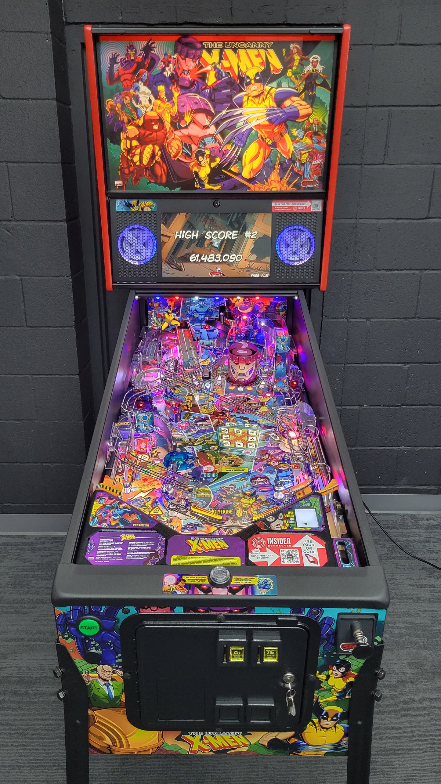 Stern The Uncanny X-Men Pro Pinball HUO
