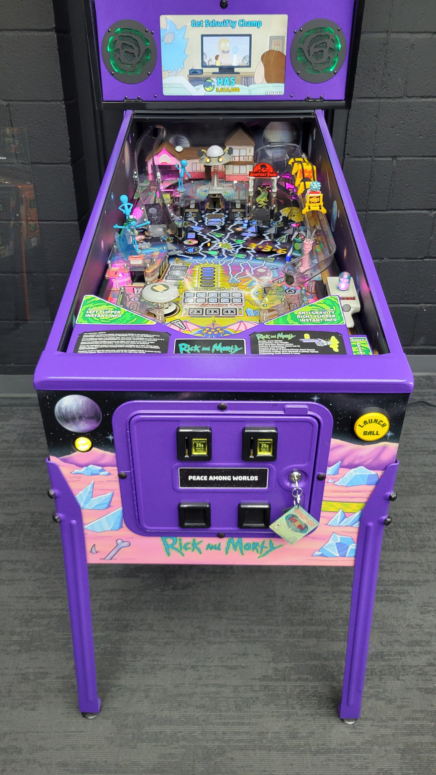 Spooky Rick And Morty Blood Sucker Edition Pinball