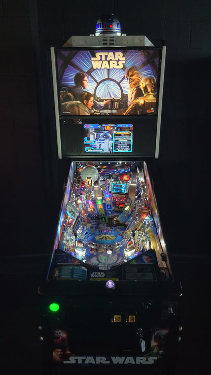 Star Wars LE Pinball with Official R2D2 Stern Topper