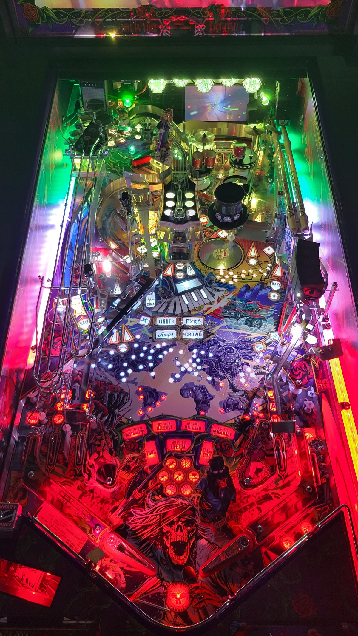 JJP Guns N' Roses CE Collectors Edition Pinball HUO