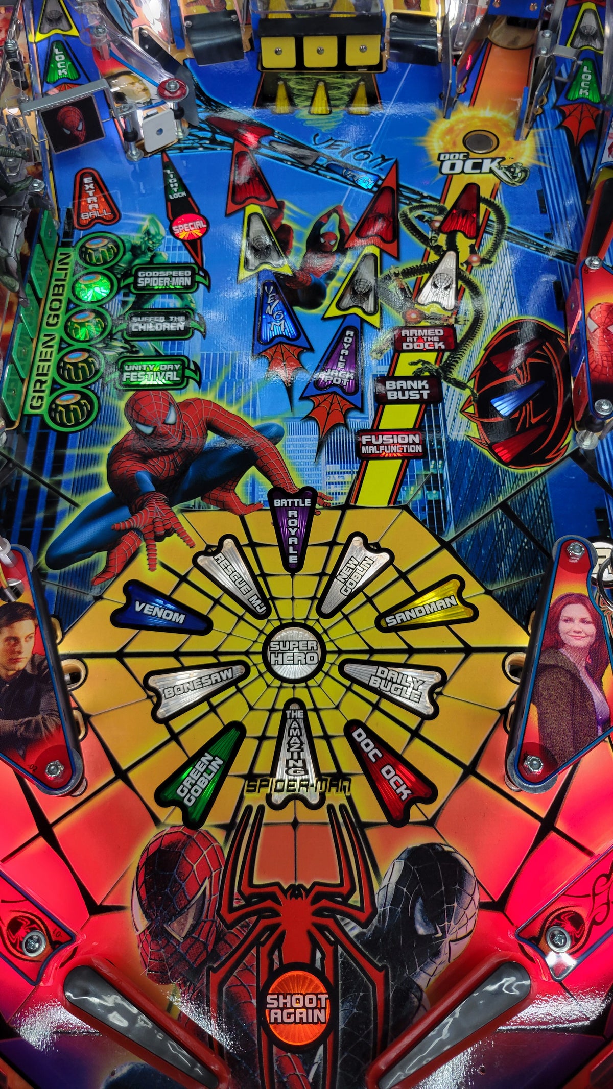 Stern Black Spider Man Edition Pinball HUO