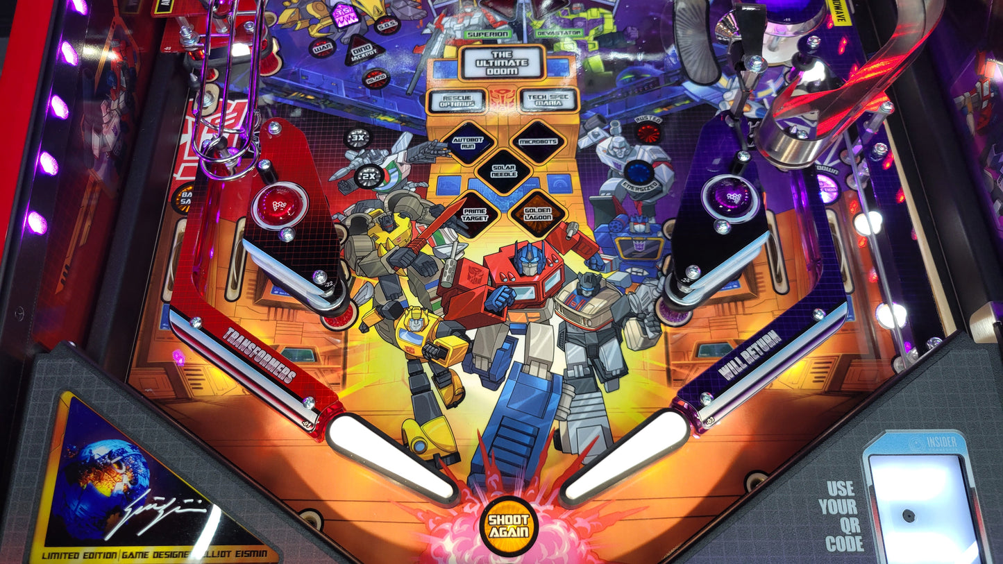 Stern Transformers More Than Meets The Eye LE Pinball Showroom Model