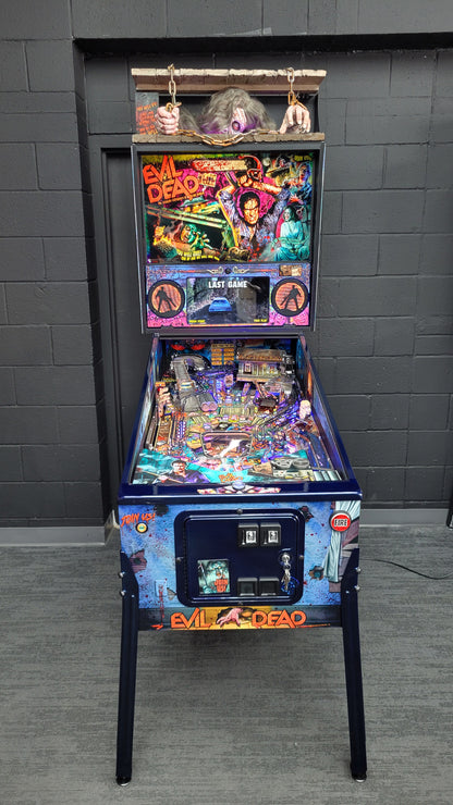 Spooky Evil Dead Pinball with Topper and Butter Cabinet