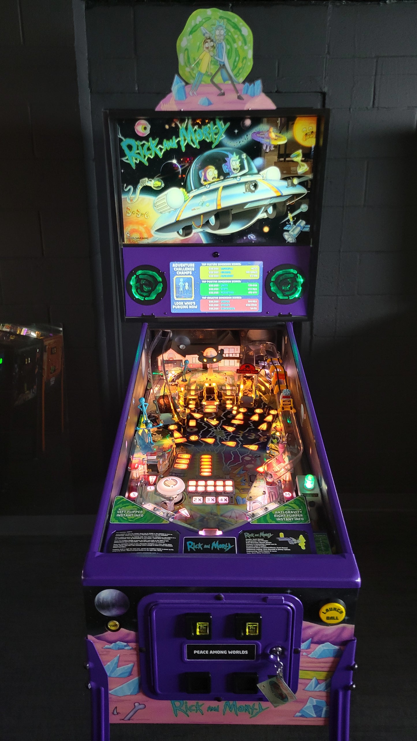 Spooky Rick And Morty Blood Sucker Edition Pinball