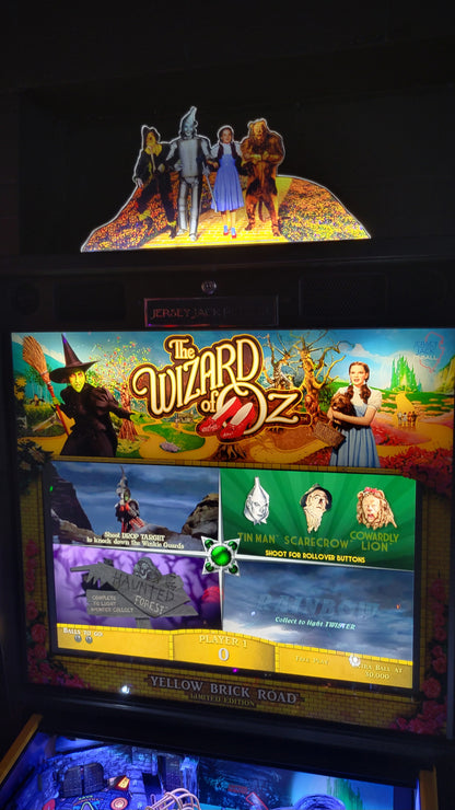 Wizard Of Oz Yellow Brick Road Edition HUO by Jersey Jack Pinball