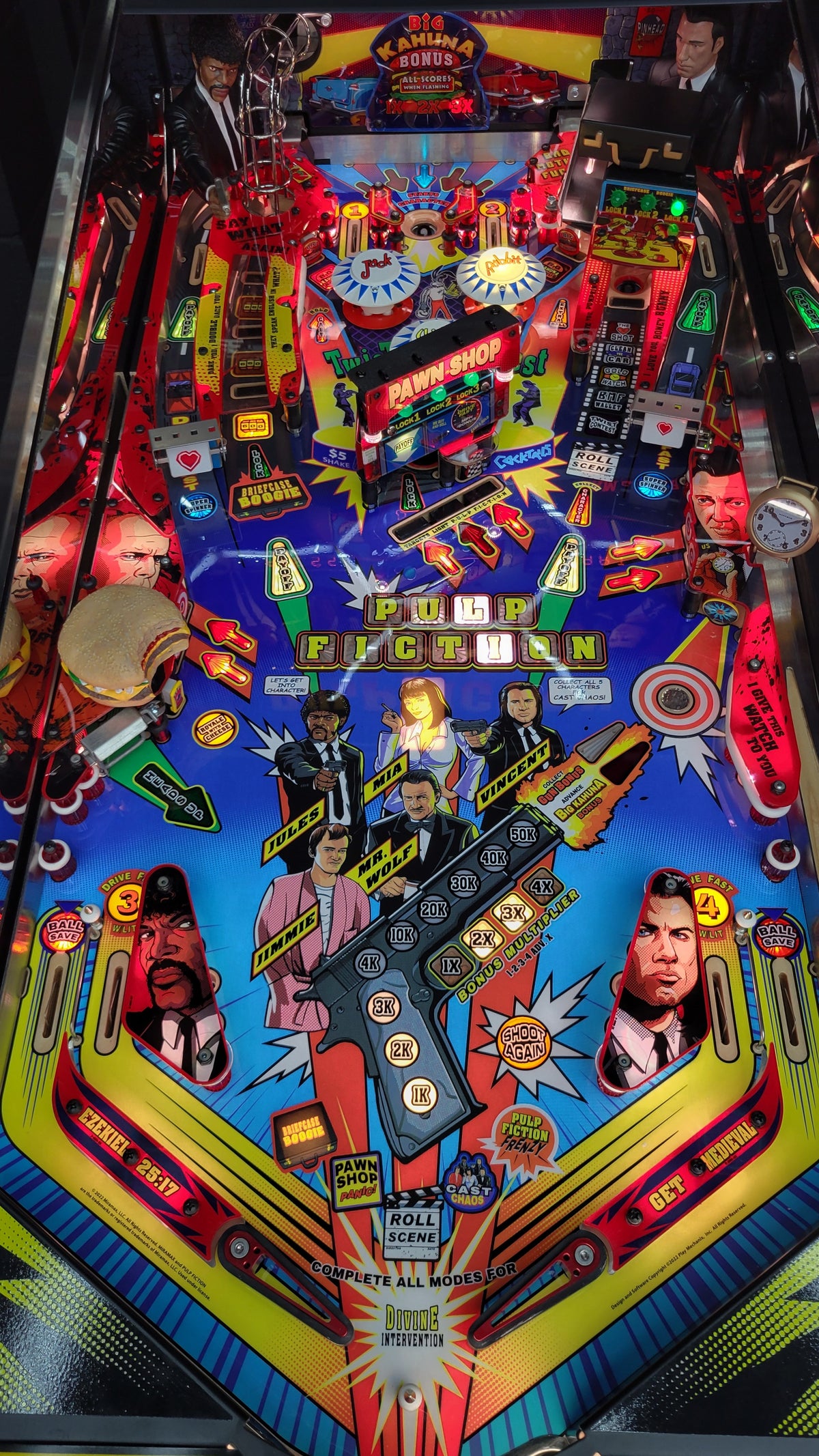 Pulp Fiction Bad Mother Flipper LE Pinball HUO
