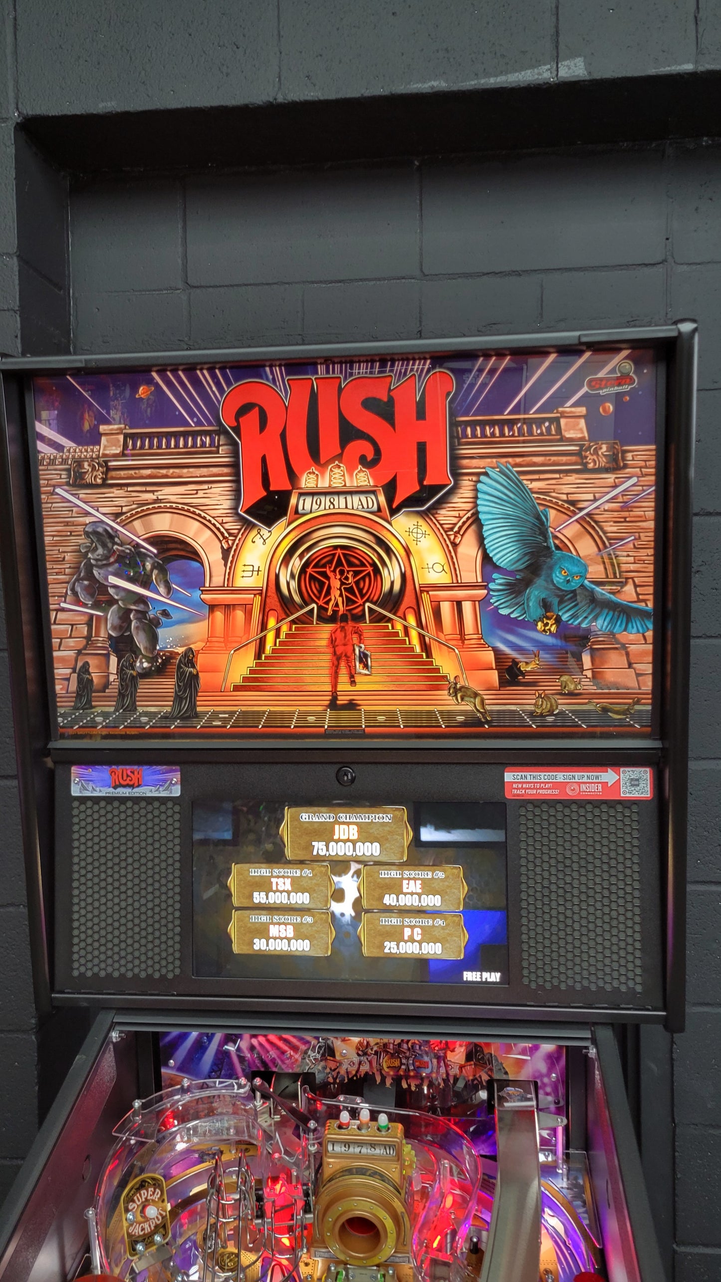 Stern Rush Premium Pinball