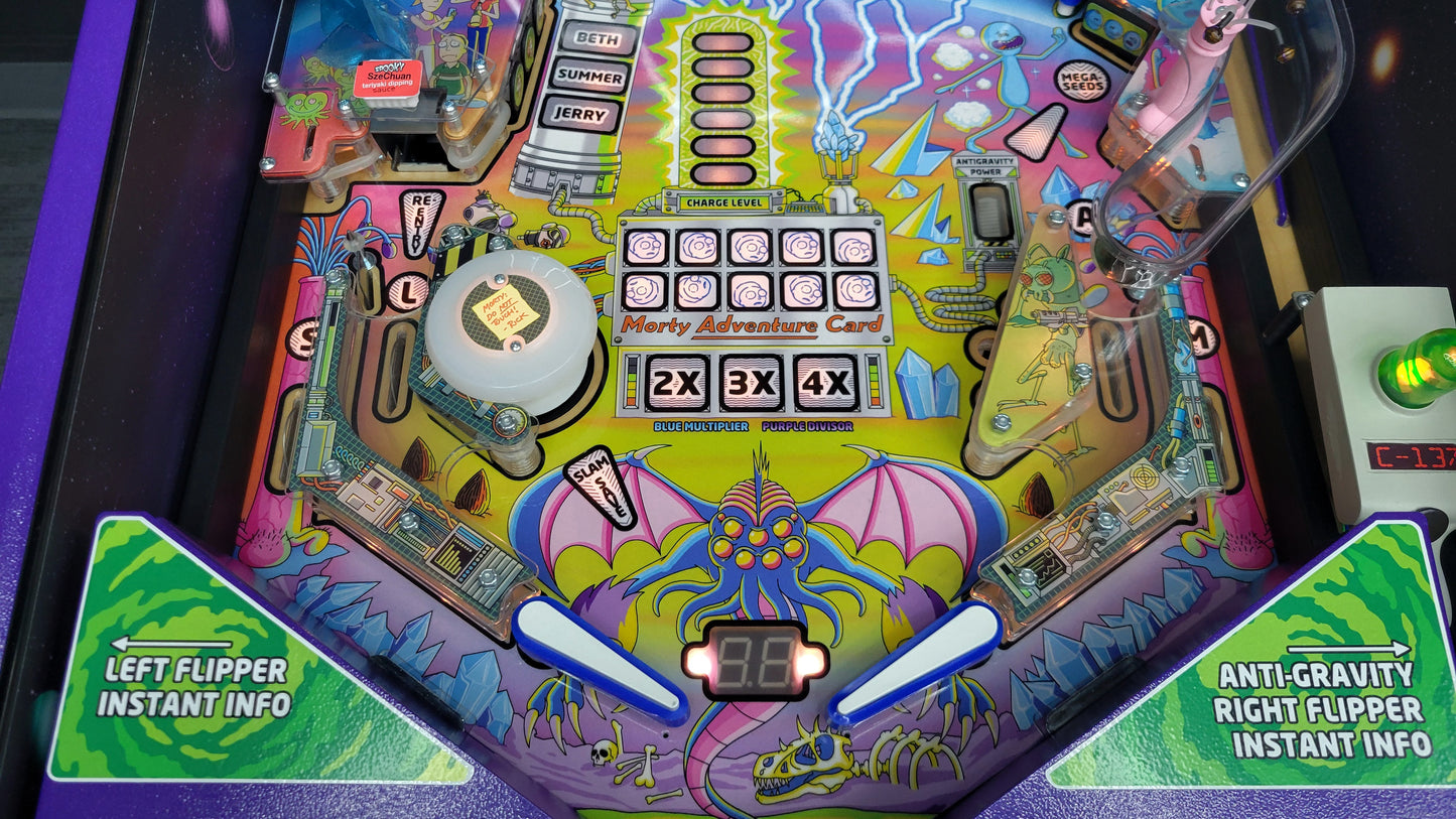 Spooky Rick And Morty Blood Sucker Edition Pinball