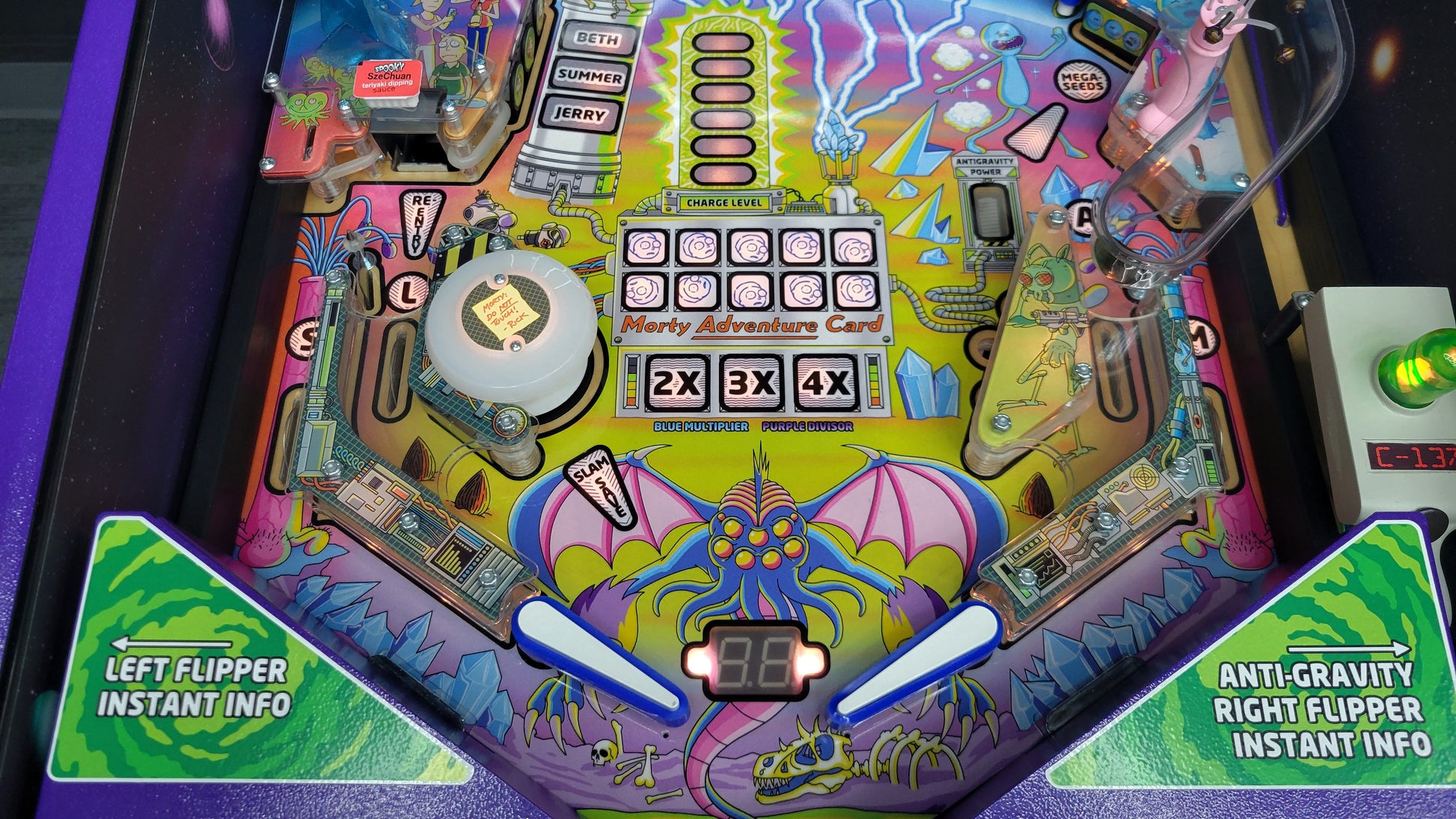 Spooky Rick And Morty Blood Sucker Edition Pinball