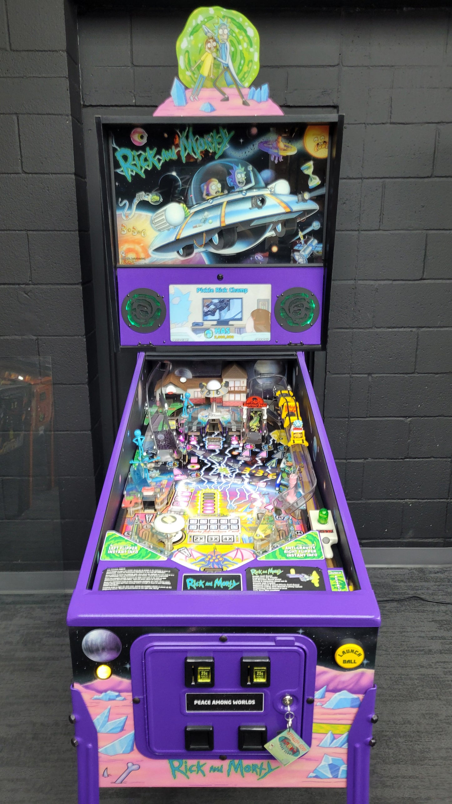 Spooky Rick And Morty Blood Sucker Edition Pinball