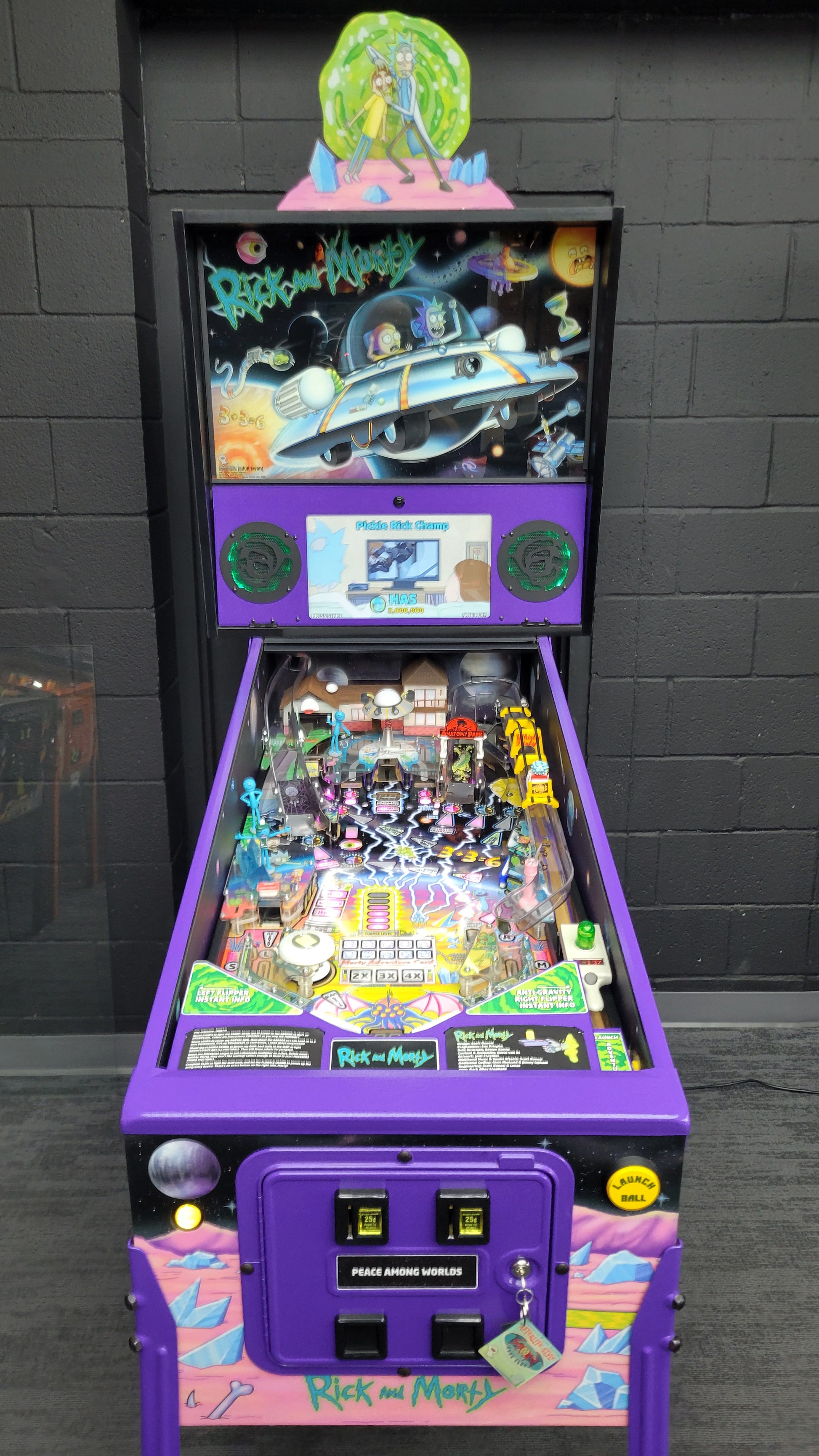 Spooky Rick And Morty Blood Sucker Edition Pinball