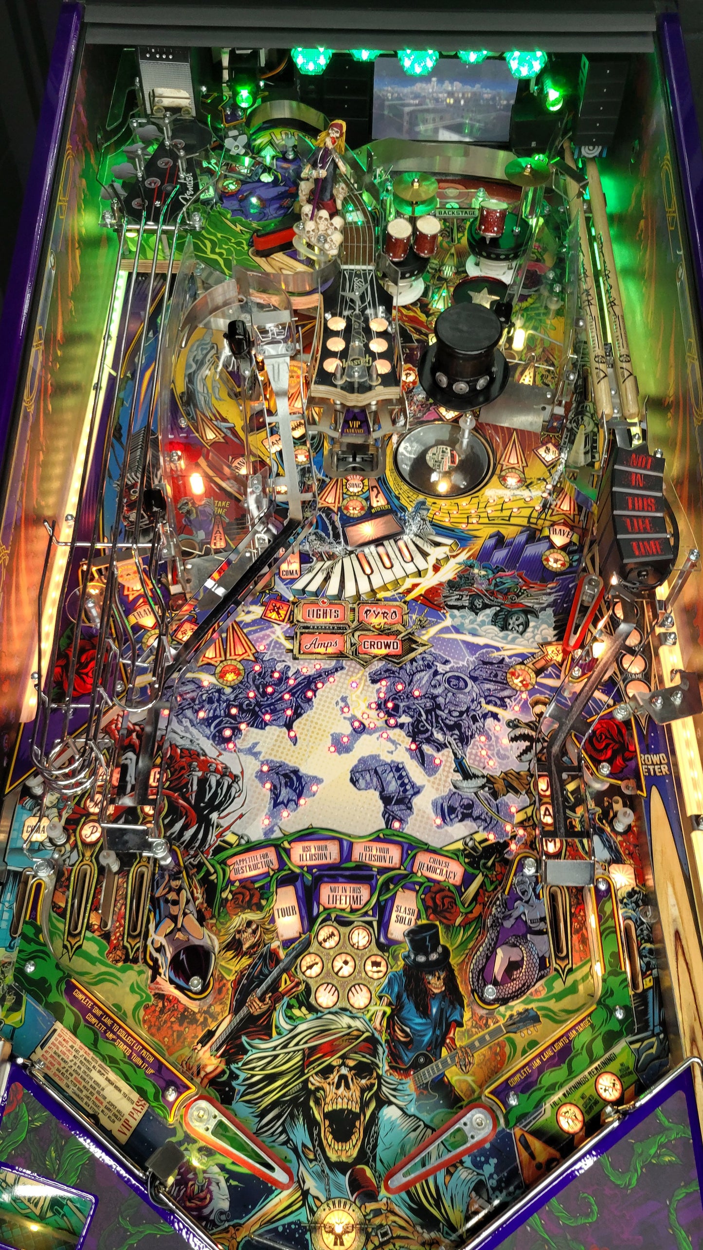 JJP Guns N' Roses CE Collectors Edition Pinball HUO