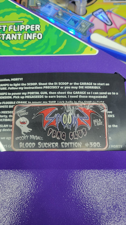 Spooky Rick And Morty Blood Sucker Edition Pinball