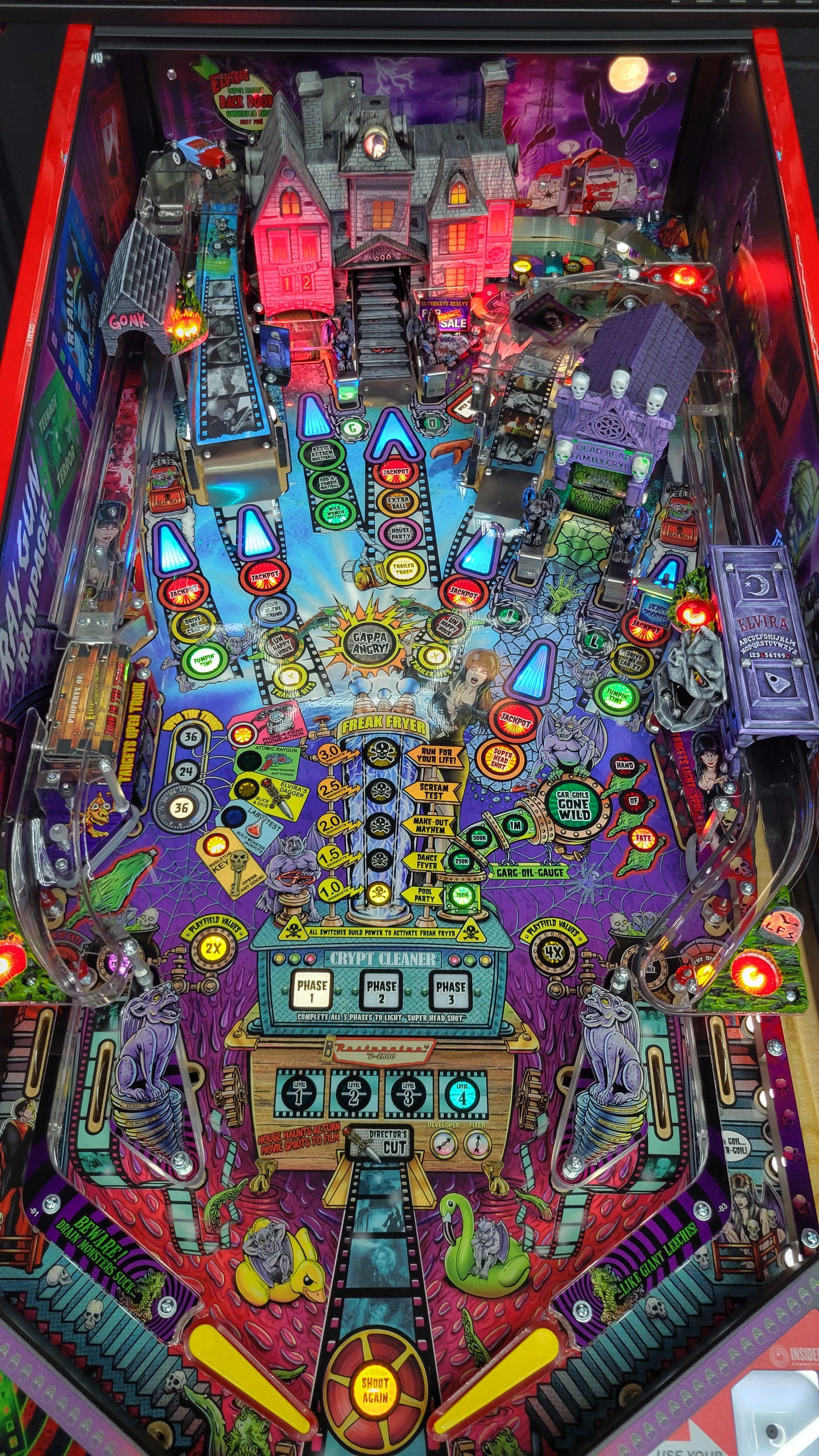 Elvira House of Horrors Premium Custom HUO Pinball Loaded!