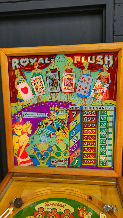 Gottlieb 1957 Royal Flush Vintage Pinball