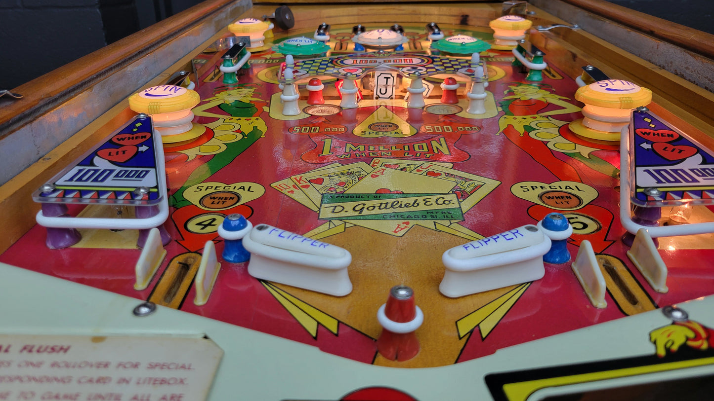 Gottlieb 1957 Royal Flush Vintage Pinball