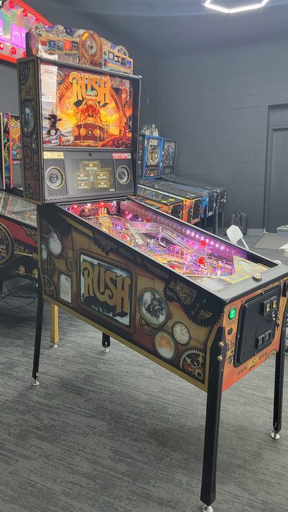 Rush LE Pinball with Stern Official Topper HUO