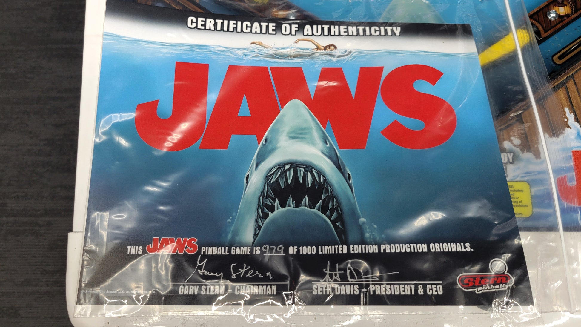 Stern Jaws LE Pinball HUO