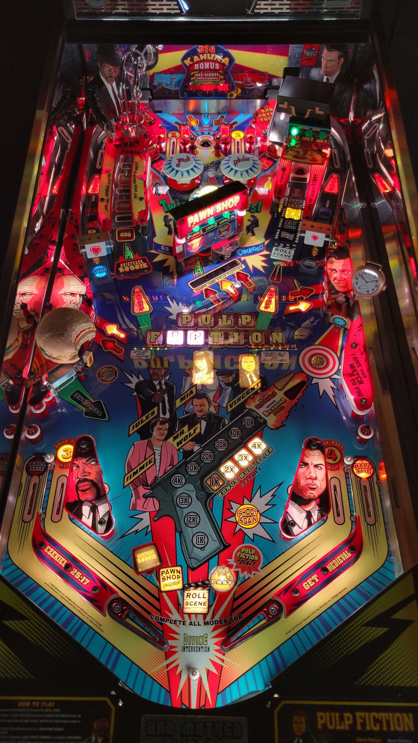 Pulp Fiction Bad Mother Flipper LE Pinball HUO