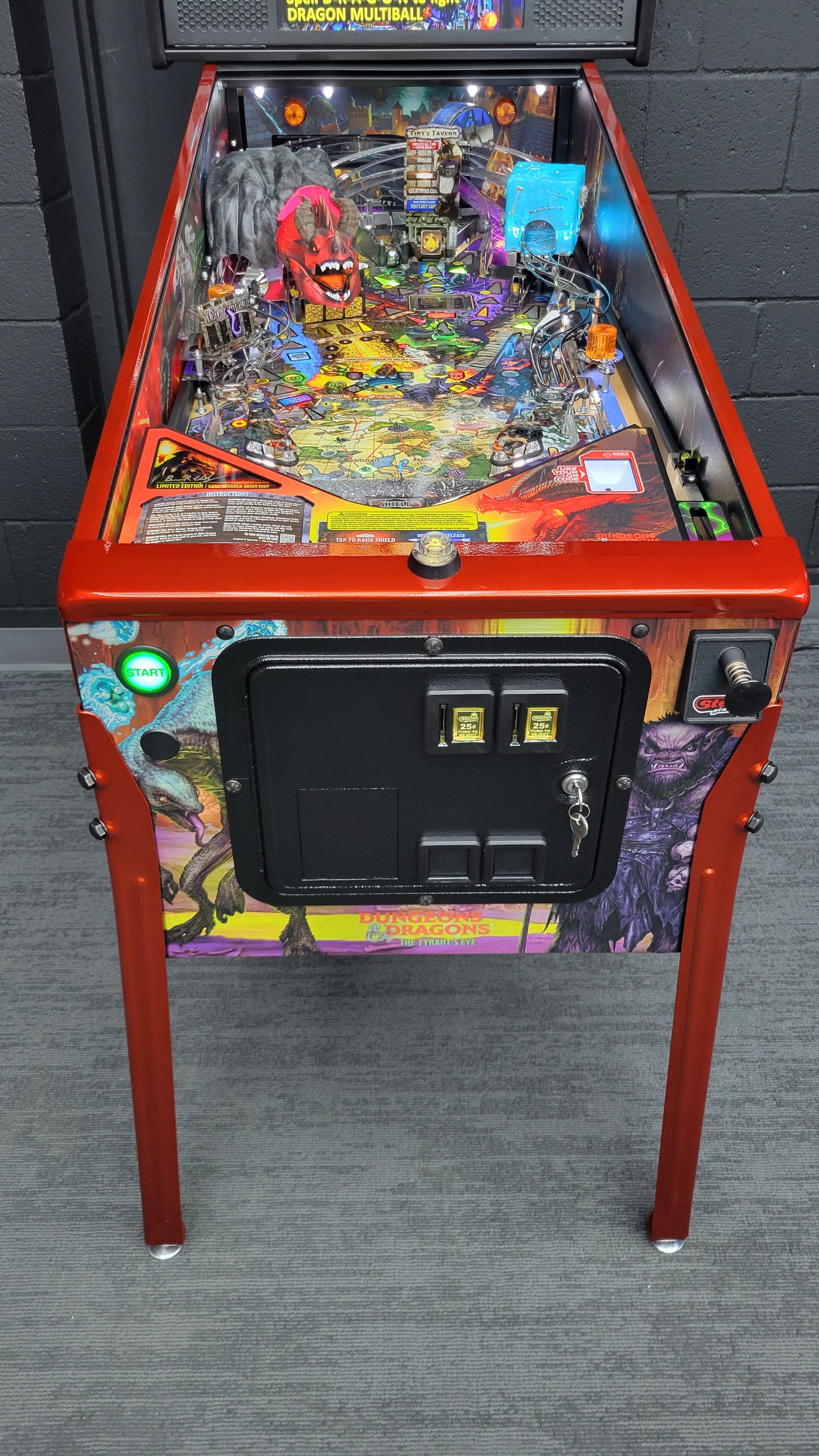 Stern Dungeon & Dragons The Tyrants Eve LE Pinball HUO