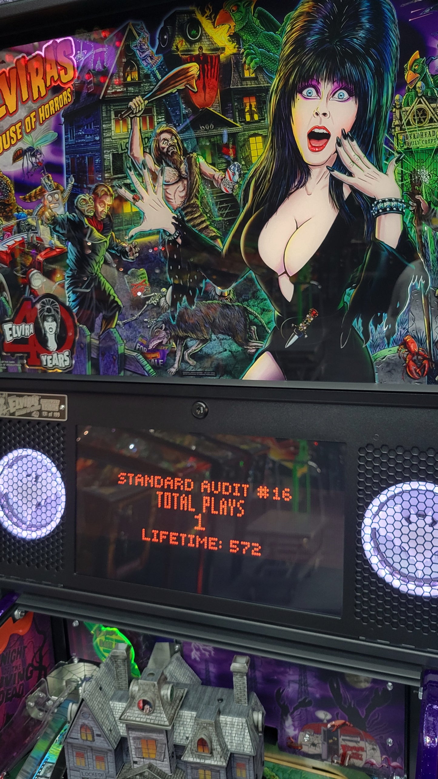 Elvira House of Horrors 40th Anniversary Pinball