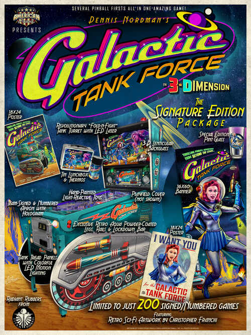 Galactic Tank Signature Edition SE Pinball