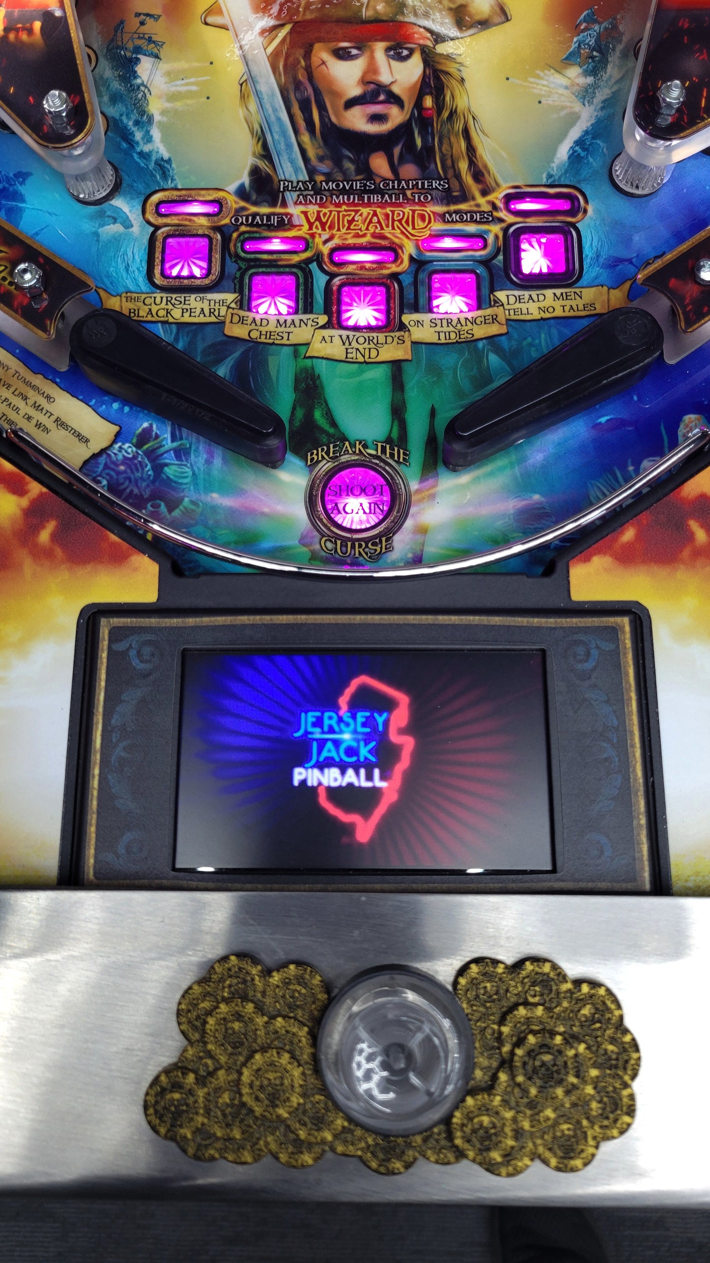 Pirates Of The Caribbean by Jersey Jack Pinball HUO