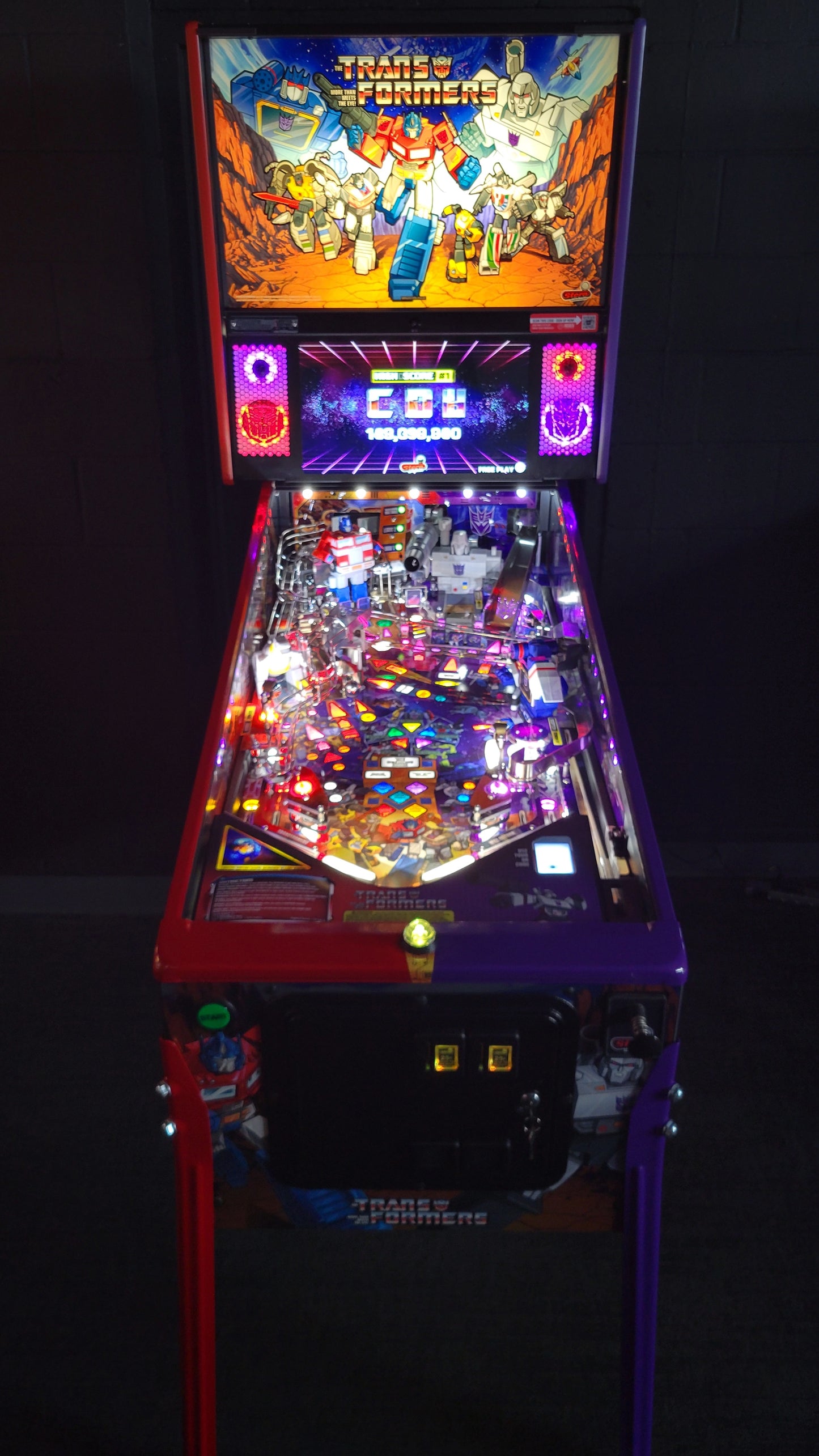 Stern Transformers More Than Meets The Eye LE Pinball Showroom Model