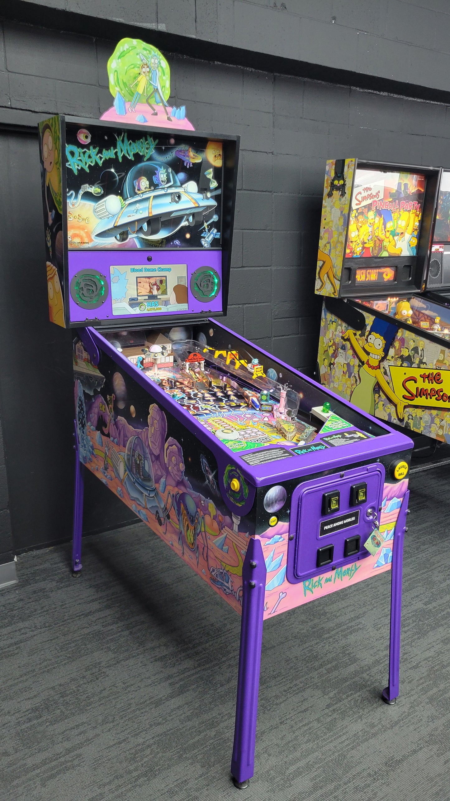 Spooky Rick And Morty Blood Sucker Edition Pinball